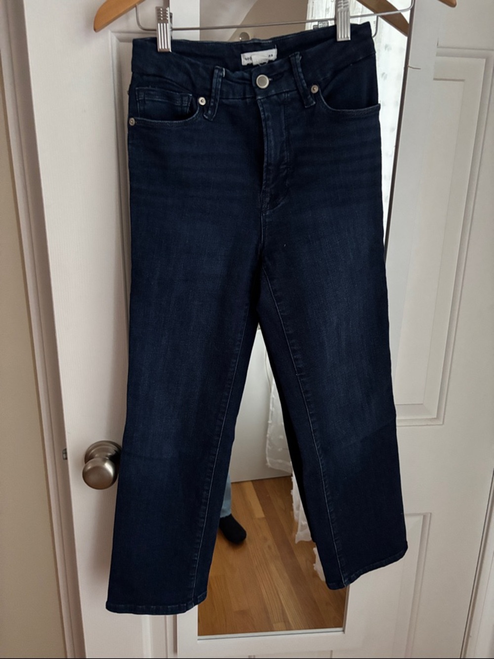 Good American Petite Dark Wash Women's Straight-Leg Jeans